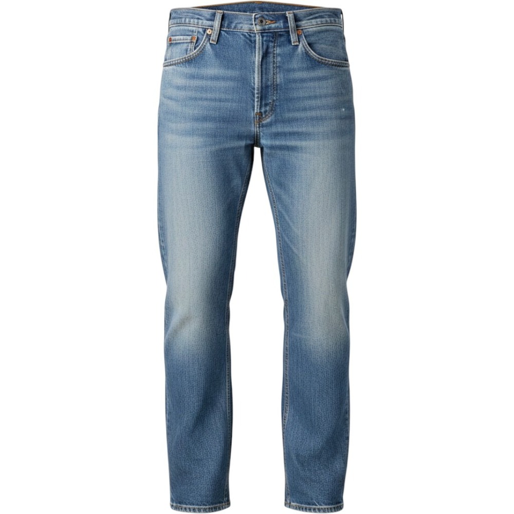 Levi's 505 Jeans Mens 36x32 Blue Denim Regular Fit Straight Leg Orange Tab